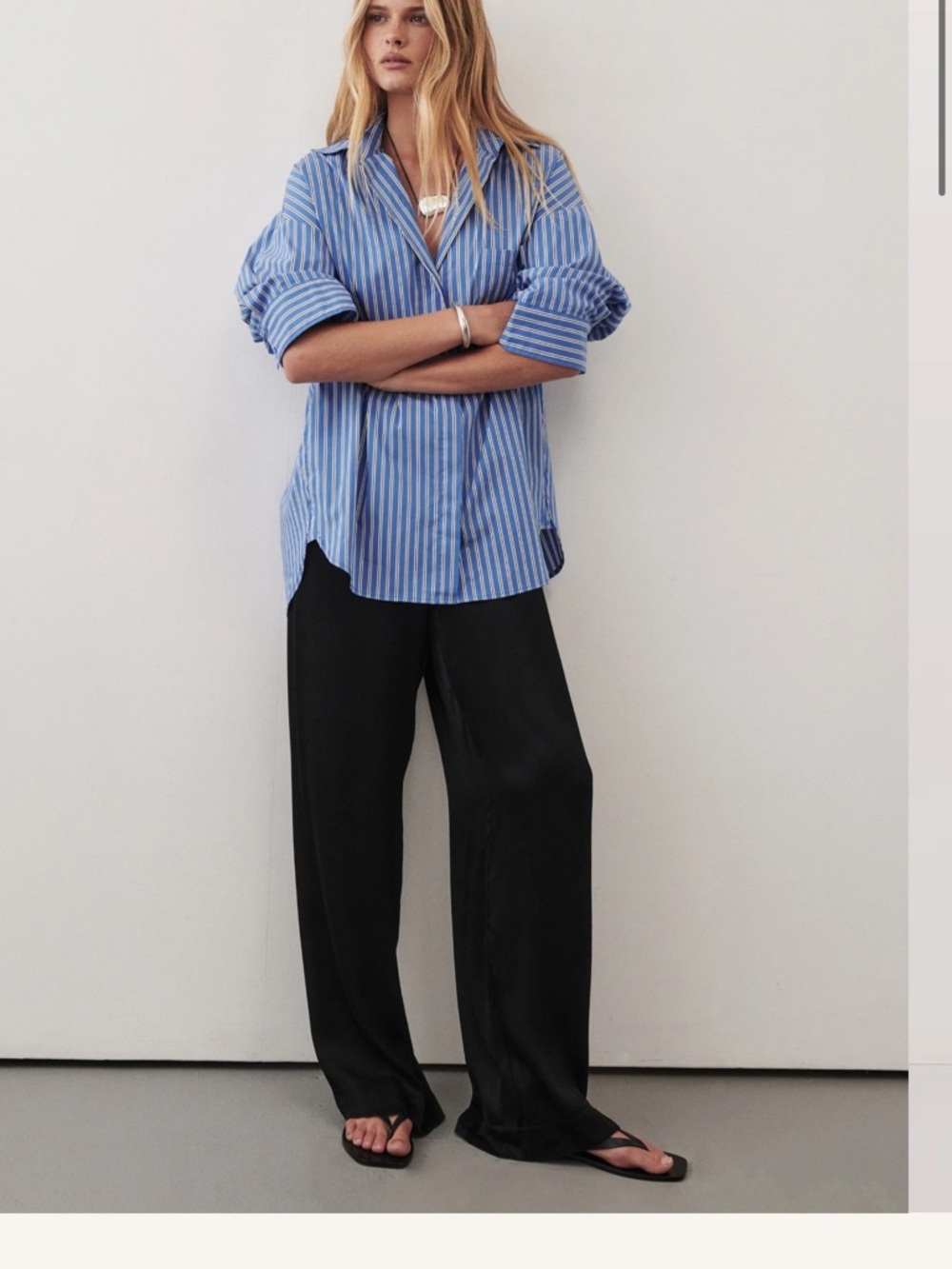DISSH Black Straight Leg Wide Pants